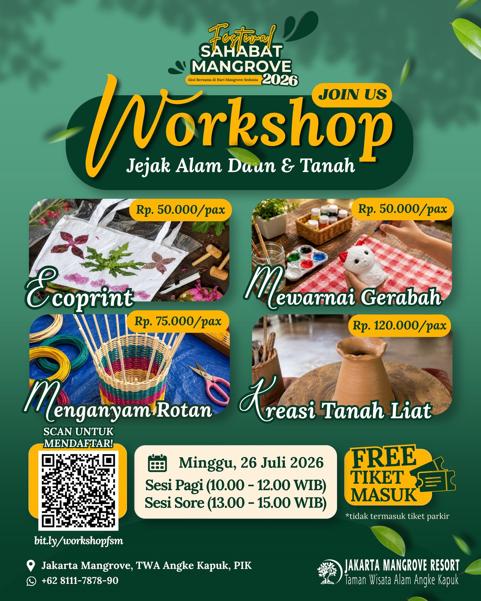 Workshop Jejak Alam Daun & Tanah